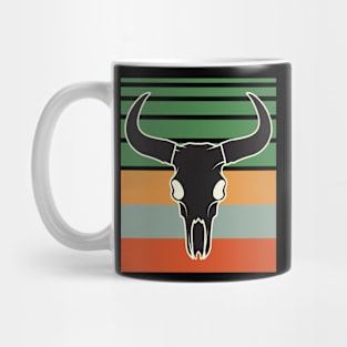 Vintage Buffalo Skull Mug